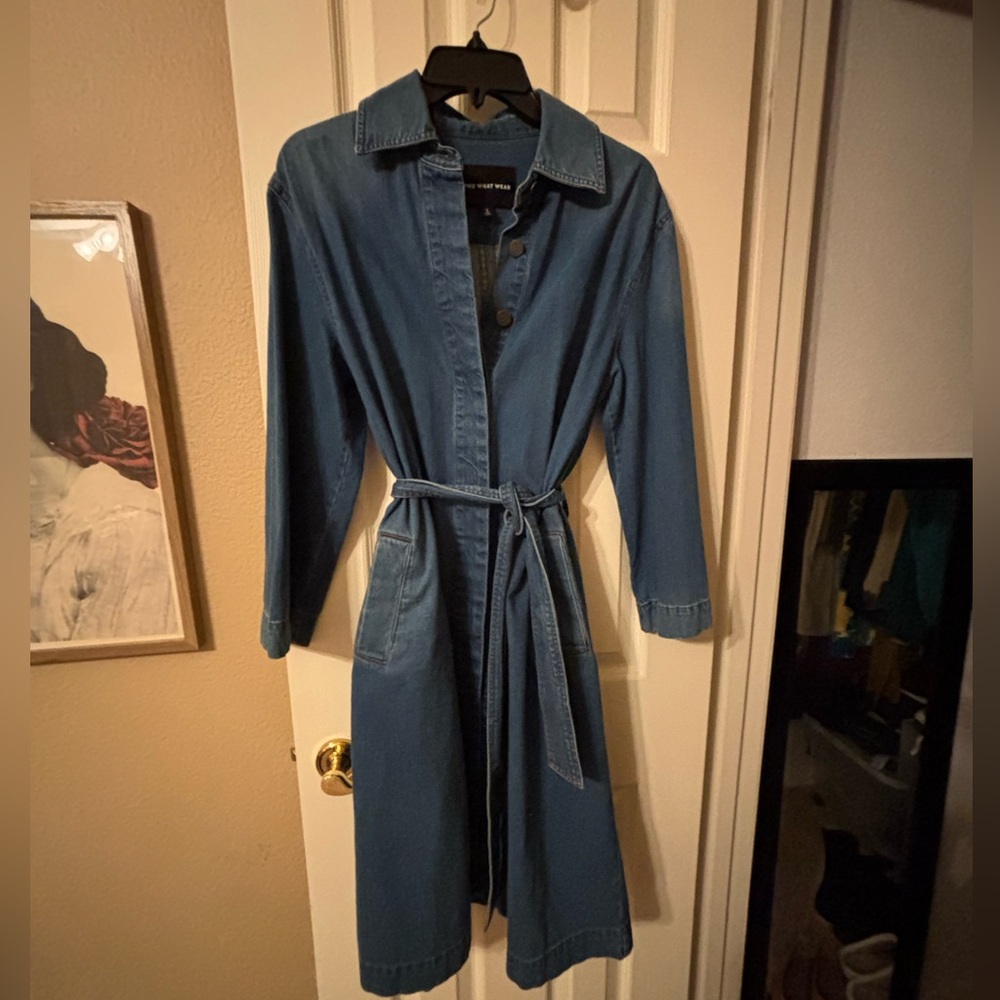 Who What Wear denim trench